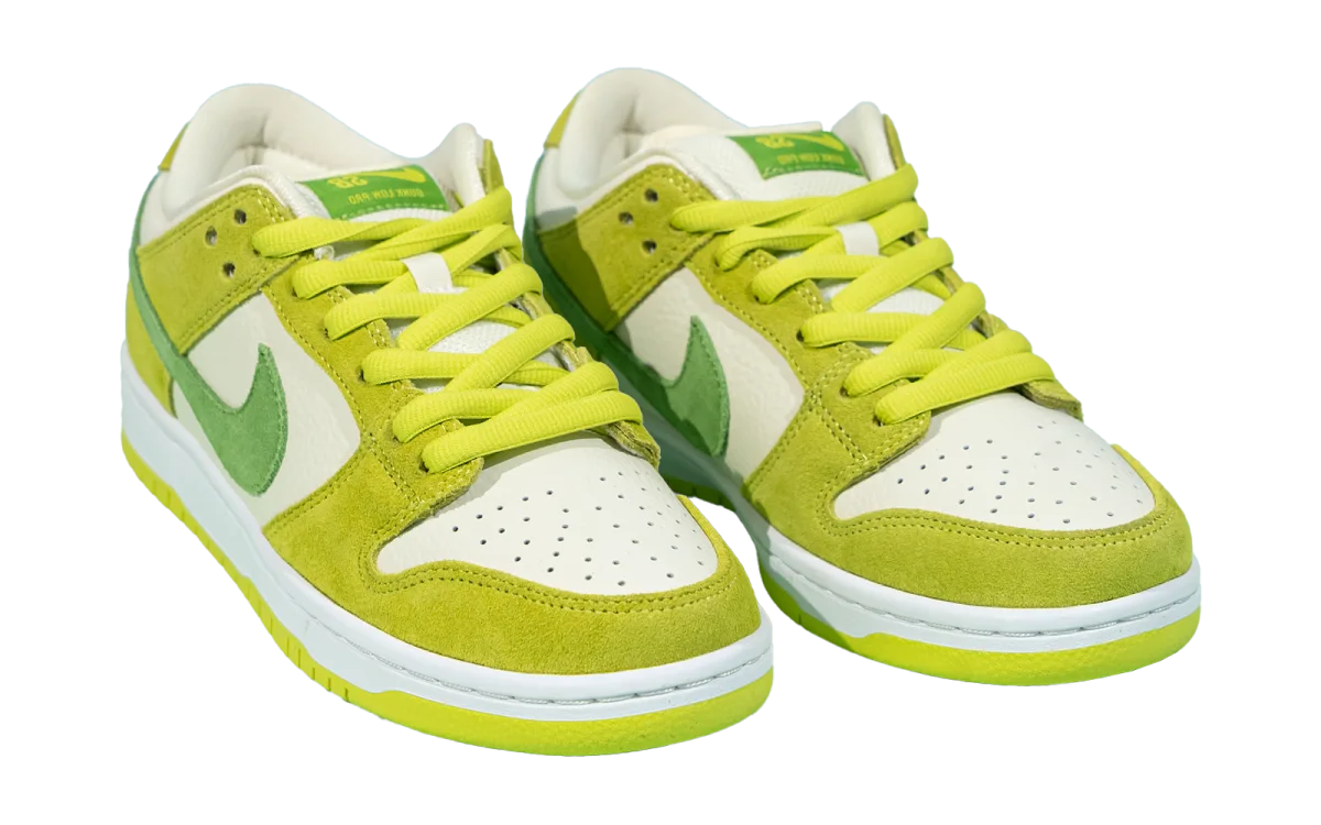 Nike SB Dunk Low Pro "Green Apple", Green Apple / White - Chlorophyll