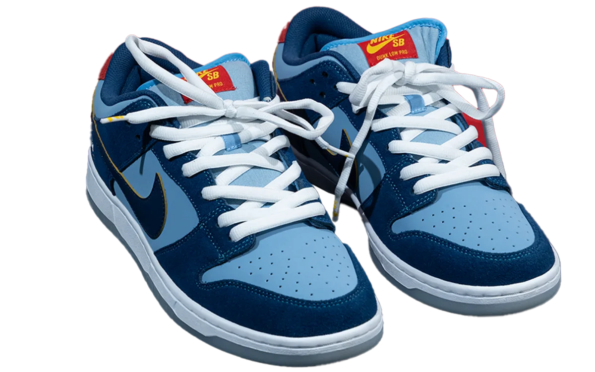 Nike SB Dunk Low Pro "Why So Sad?", Deep Royal Blue / Baltic Blue - University Gol
